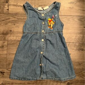 Vtg Winnie the pooh button down dress